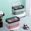 Insulated Stainless Steel Double-Layer Lunch Box for Work & School