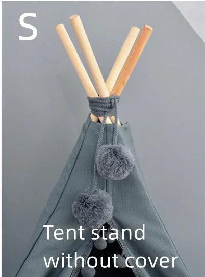 Boho Canvas Pet Teepee Tent Bed – Cat & Dog Tipi House | S, M, L