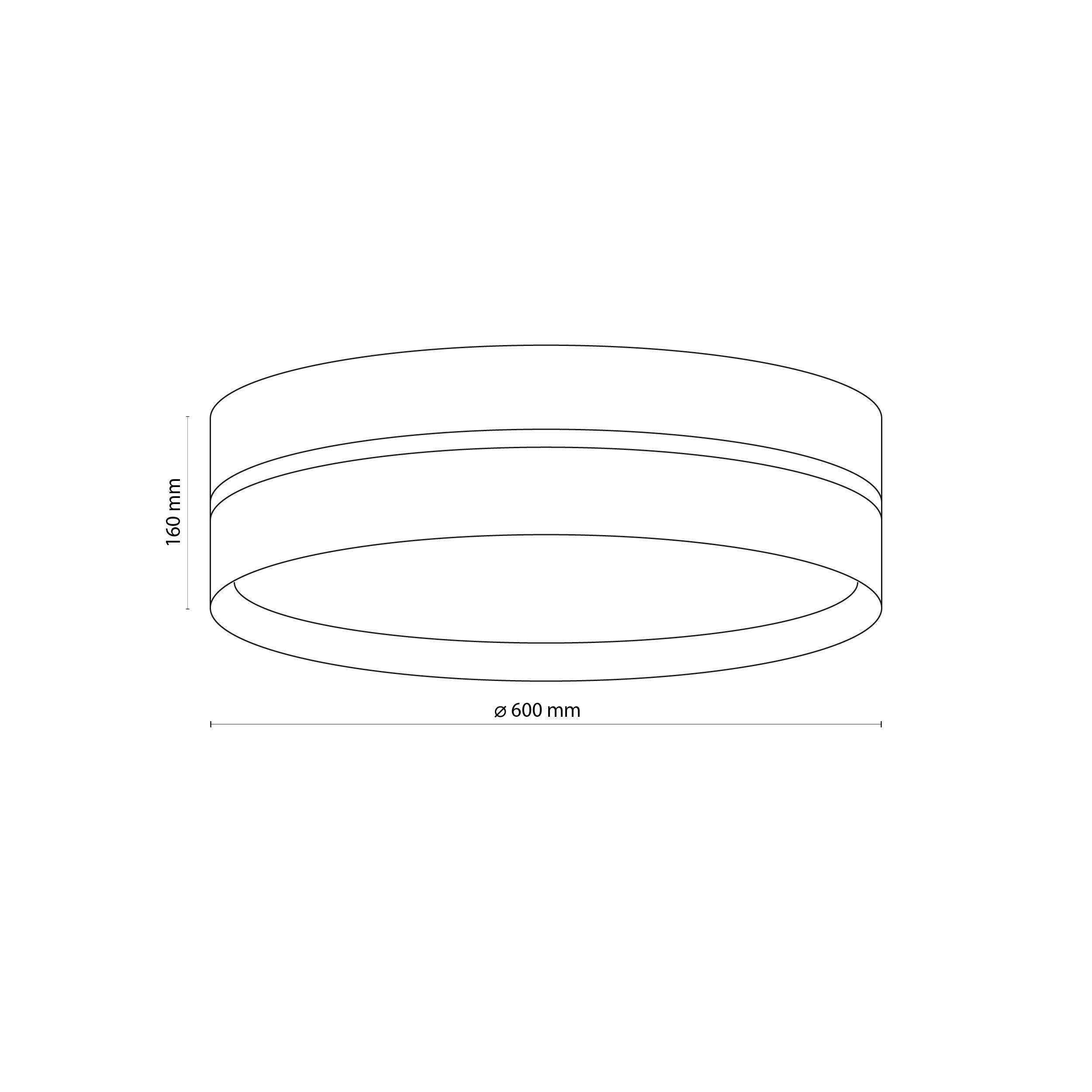 Linobianco Natural Linen Scandinavian Flush Mount Ceiling Light for Bedroom, Hallway & Low Ceilings