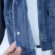 Neutral Unisex Denim Suit Spring Clothes Western Style Denim Two piece for boys and girls