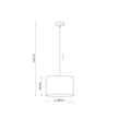JUTE Natural Woven Pendant Light for Dining Room, Bedroom & Warm Scandinavian Interiors