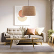 JUTE Natural Woven Pendant Light for Dining Room, Bedroom & Warm Scandinavian Interiors