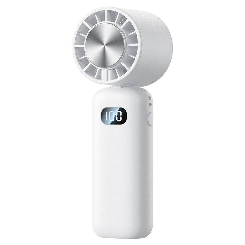 Mini Folding Digital Display Mute Refrigeration Handheld Fan