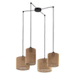 JUTE 4-Light Adjustable Pendant Light for Kitchen Island & Dining Table