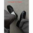Men's British-Style Slip-On Leather Loafers – Height-Increasing Option, Sizes 38–46