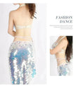 Indian Dance Suit Ethnic Latin Dance Sequins