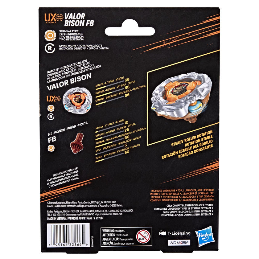 (Hasbro) Beyblade X - Valor Bison FB