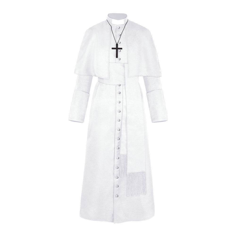Halloween Priest Medieval Retro Cosplay Costume