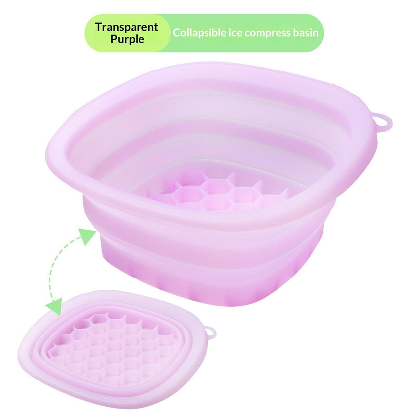 Foldable Silicone Face Ice Bath Bowl