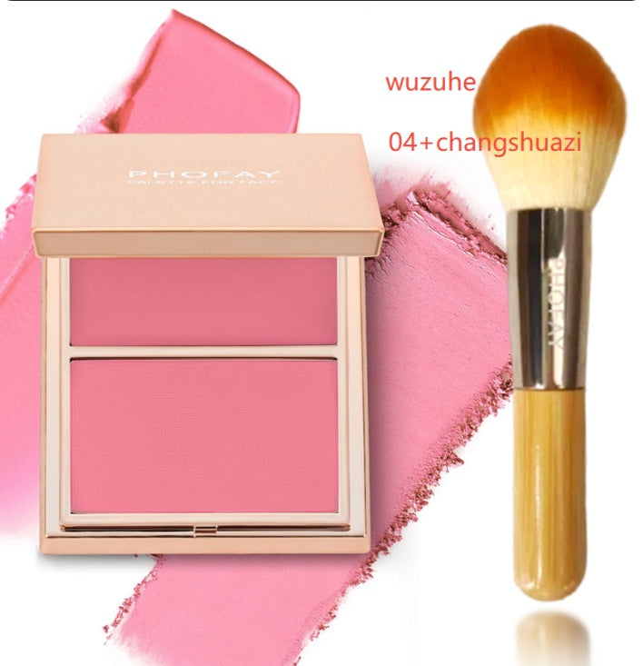 PHOFAY Double-Take Cream & Powder Blush Duo – Multi-Colour Blush & Contour Set