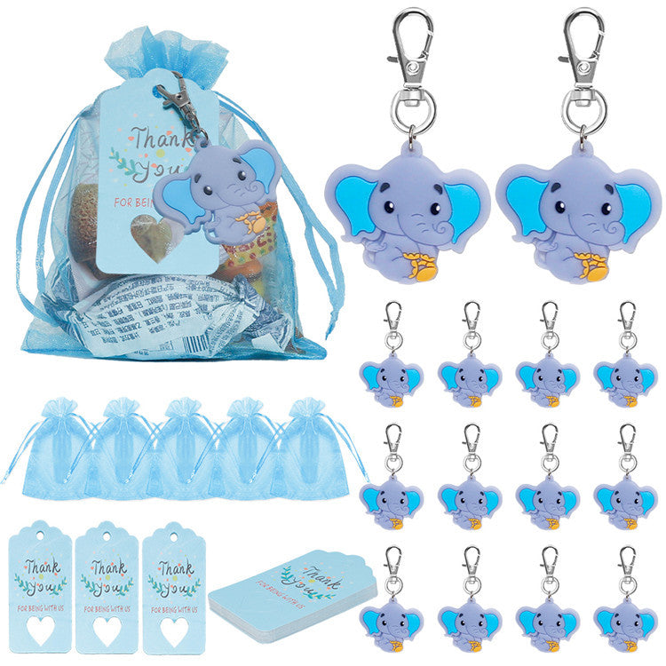 Elephant Party Theme Birthday Decoration Suit – Baby Shower & Kids Birthday Scene Layout Kit