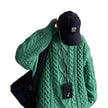 Teenager's Oversized Knitted Pullover sweater for men Street Hip Pop style
