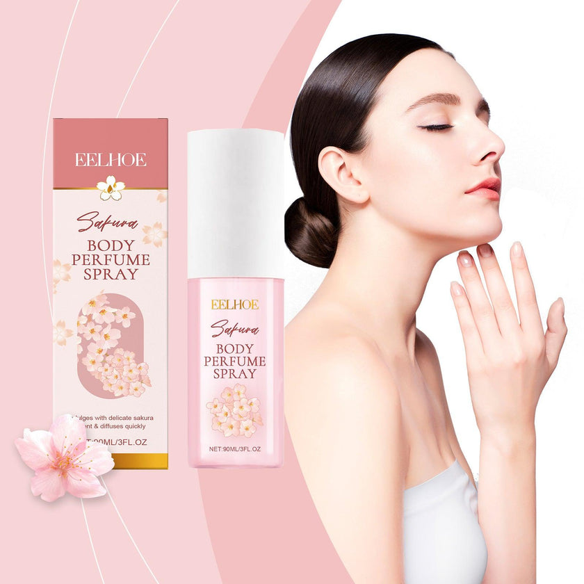 Cherry Blossom Body Perfume Spray Elegant Softening Skin