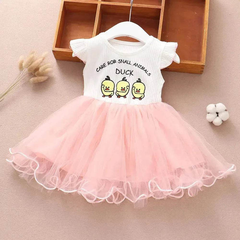 Newborn baby Girls' Summer Vest Dress Infant dresses.
