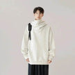 Autumn Winter Oversized Turtleneck Hoodie  Pullover for mens