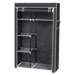 64 Portable Closet Storage Organizer Wardrobe Clothes Rack With Shelves Gray