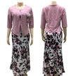 2pcs Fashion floral Print Blazer dress suit