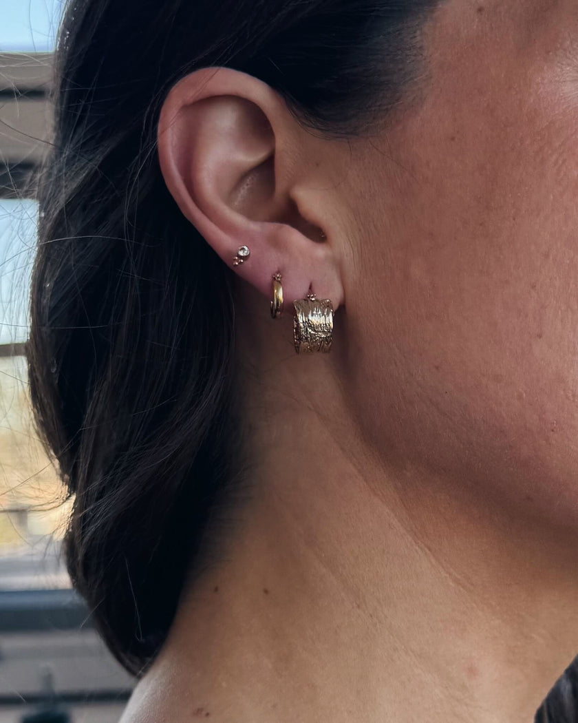 Dare – Anneaux en or pour oreille faits à la main