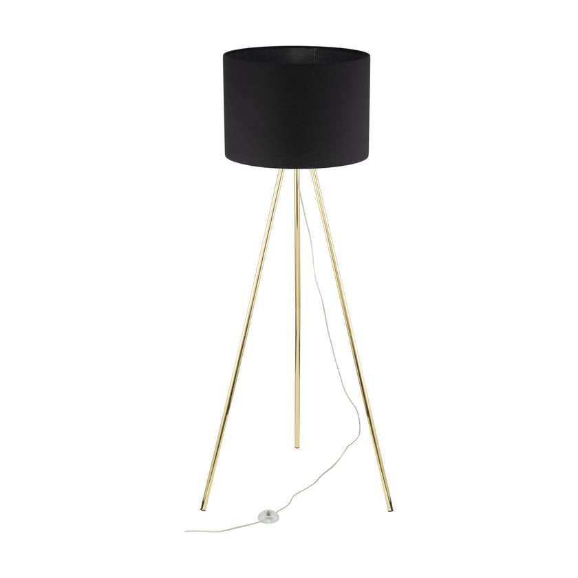 UMBERTO Black Modern  Floor Lamp  (Clearance)