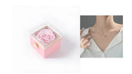 Fashion Acrylic Rotating  Valentine  Rose Jewelry gift  Box