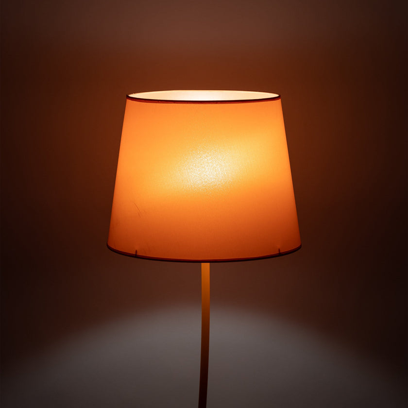 NICOLA Orange Mid-Century Modern Floor Lamp for Living Room, Bedroom & Office – Retro Minimalist Lighting