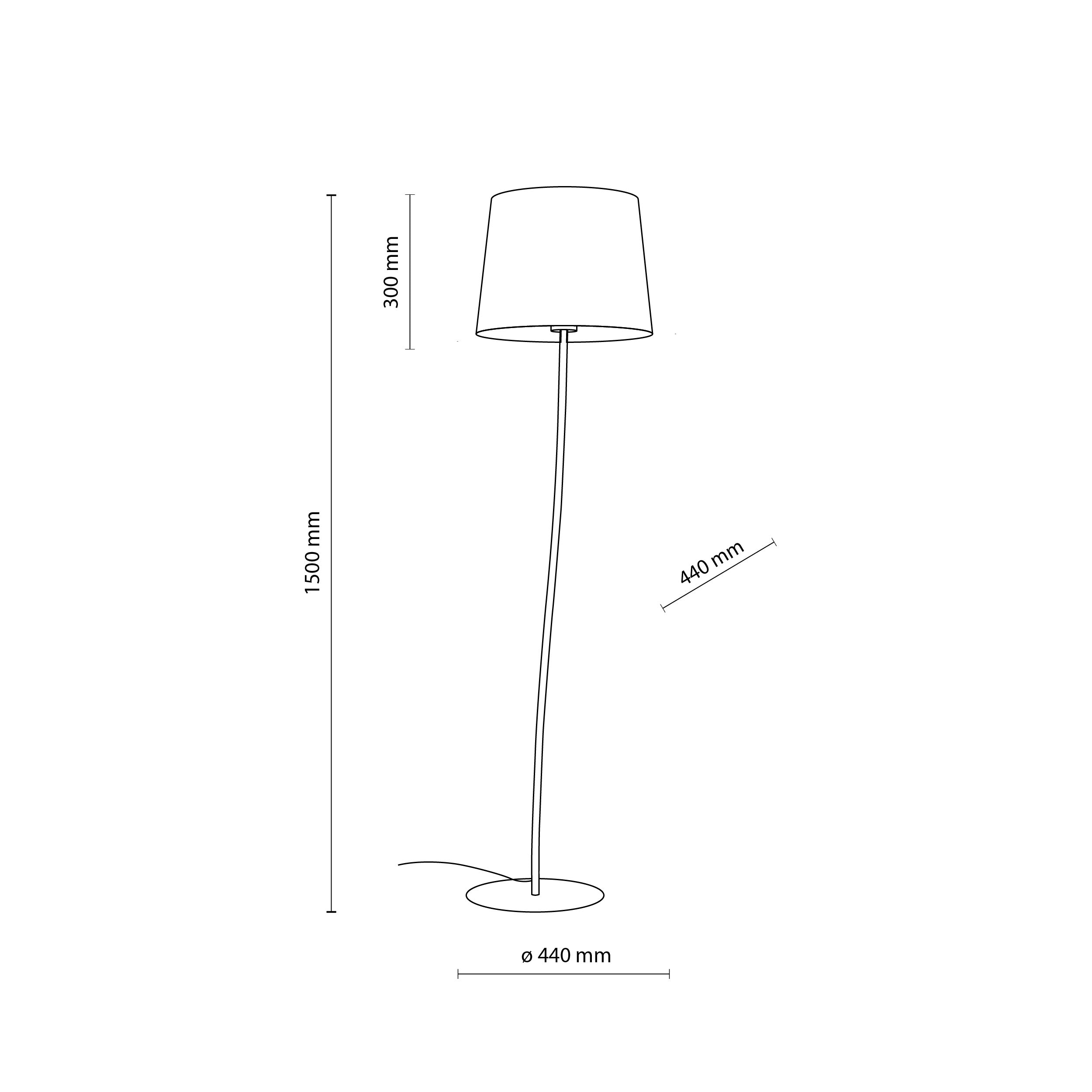 NICOLA Orange Mid-Century Modern Floor Lamp for Living Room, Bedroom & Office – Retro Minimalist Lighting