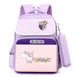Primary School Large Capacity Spine Supportive Canvas Backpack for school