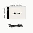 LED Light Pad Drawing Board for Tracing – Adjustable Brightness, A2/A3/A4/A5