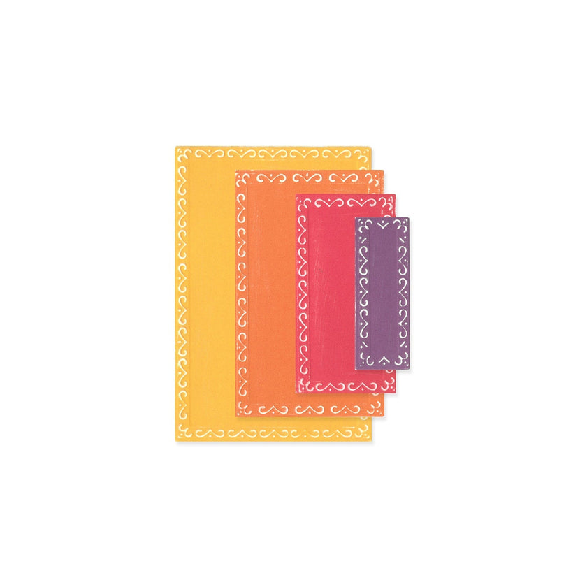Sizzix Framelits Die Set 9PK Fanciful Framelits Renee Deco Rectangles by Stacey