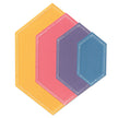 Sizzix Framelits Die Set 10PK Fanciful Framelits Belinda Stitched Hexagons by SP