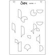 Sizzix A6 Layered Stencils 4PK Cosmopolitan, Around the Block by Stacey Park