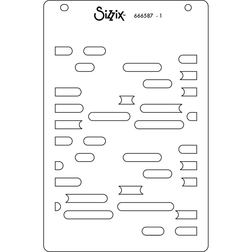 Sizzix A6 Layered Stencils 4PK Cosmopolitan, Downtown by Stacey Park