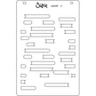 Sizzix A6 Layered Stencils 4PK Cosmopolitan, Downtown by Stacey Park