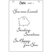 Sizzix A6 Layered Stencils 4PK Cosmopolitan, Floral Impressions by Stacey Park