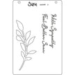 Sizzix A6 Layered Stencils 4PK Cosmopolitan, Frond by Stacey Park