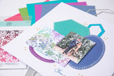 Sizzix Clear Stamp Set Cosmopolitan, Petals by Stacey Park