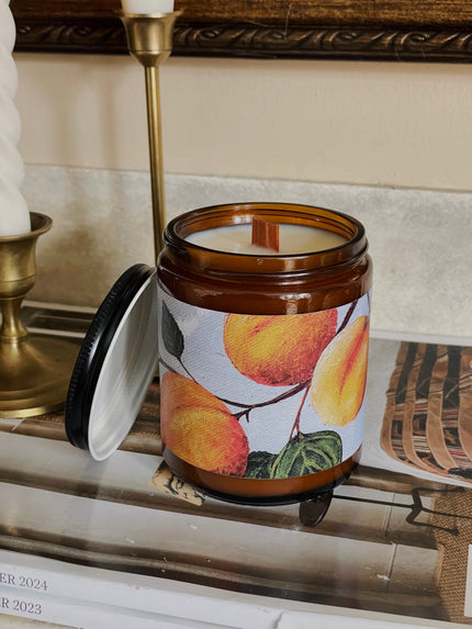 8oz Apricot and Mahogany *Artist Made Label