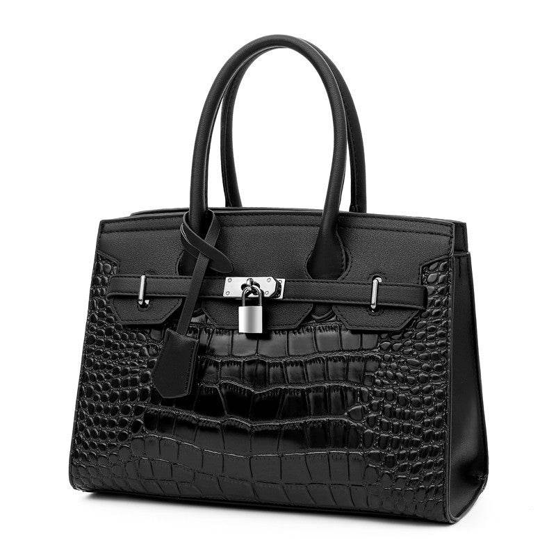 Trendy crocodile pattern Cooperate Satchel Work Handbag for Ladies