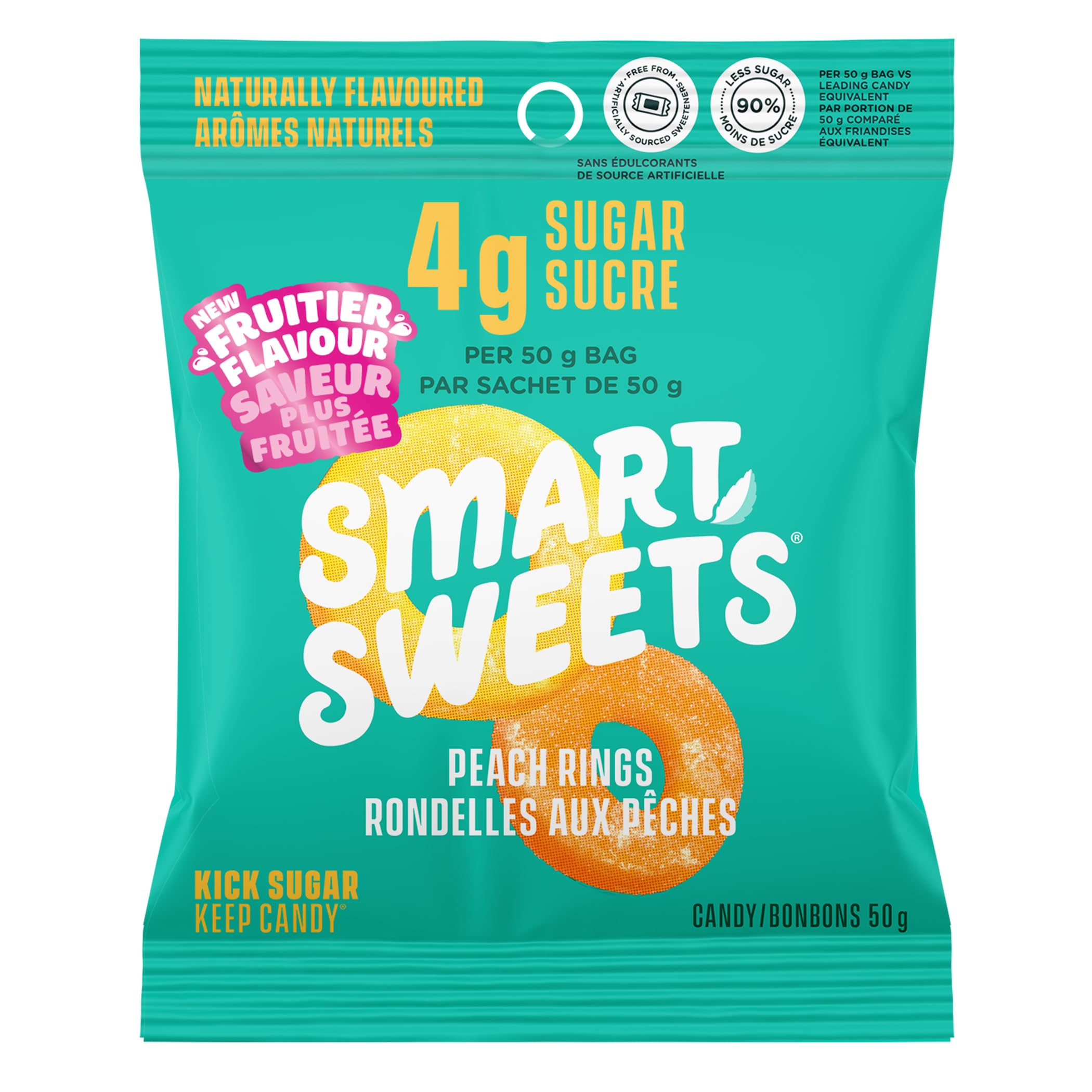 SmartSweets - Peach Rings (50g)