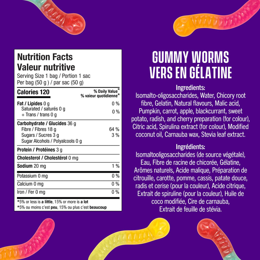 SmartSweets - Gummy Worms (50g)