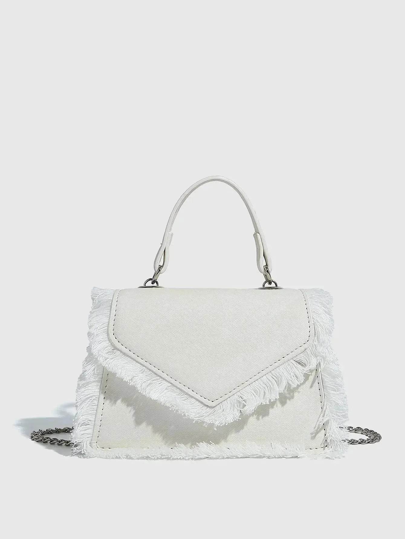 Retro Tassel Bag Denim Mini Crossbody denim bag