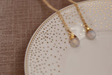 Opalite Faceted Water Drop Necklace