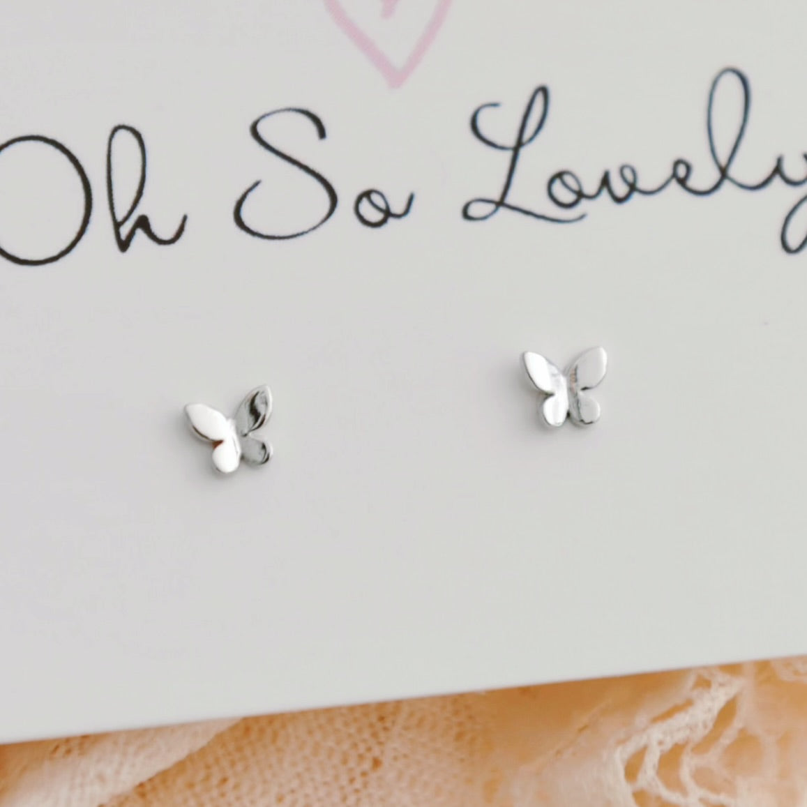 Selah Tiny Butterfly Stud Earrings