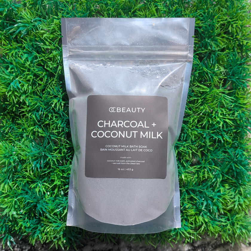Charcoal + Coconut Milk Bath