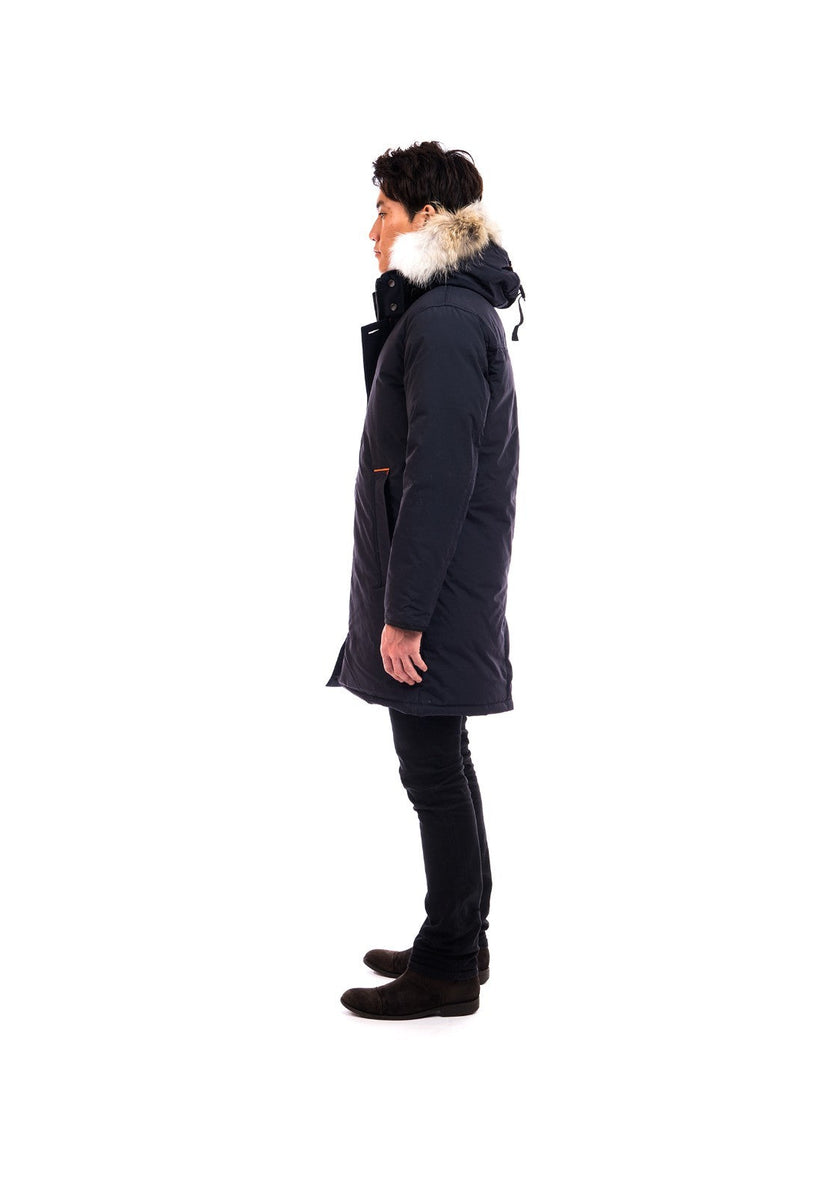 Outdoor Survival Canada Men's Nevluk -40 Down Parka, Cold Lake Blue, 2XL - ON DISPLAY