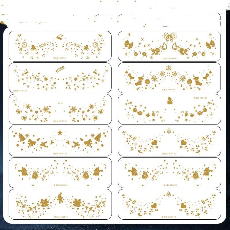 Gilding Sticker Freckle Tattoo Sticker Gilding Glitter Stickers Waterproof