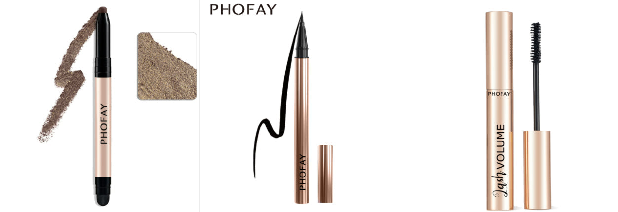 PHOFAY Eyeshadow Stick – Waterproof, Easy-Blend Colour (12 Shade Sets)