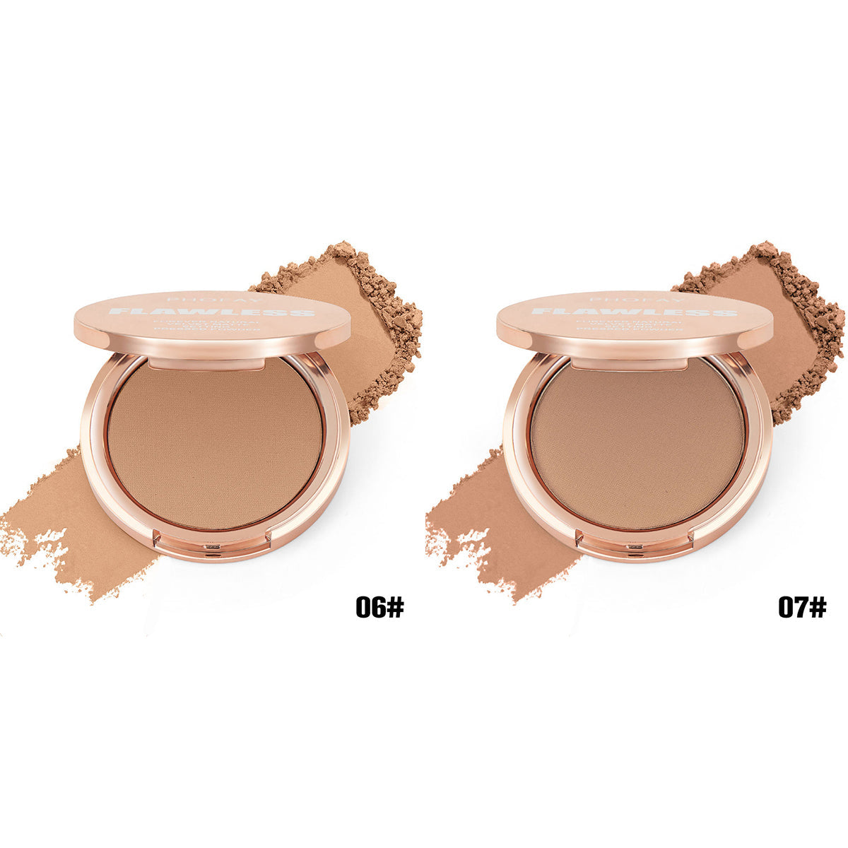 PHOFAY Matte Setting Pressed Powder – Flawless Finish Face Powder (8g, Multiple Sets)