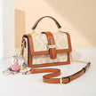 Vintage Printed PVC leather Shoulder Crossbody Bag for women