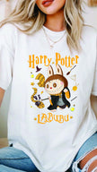 [Adult size] Harry Potter Labubu T-Shirt – Kawaii Wizard Graphic Tee, 100% Cotton